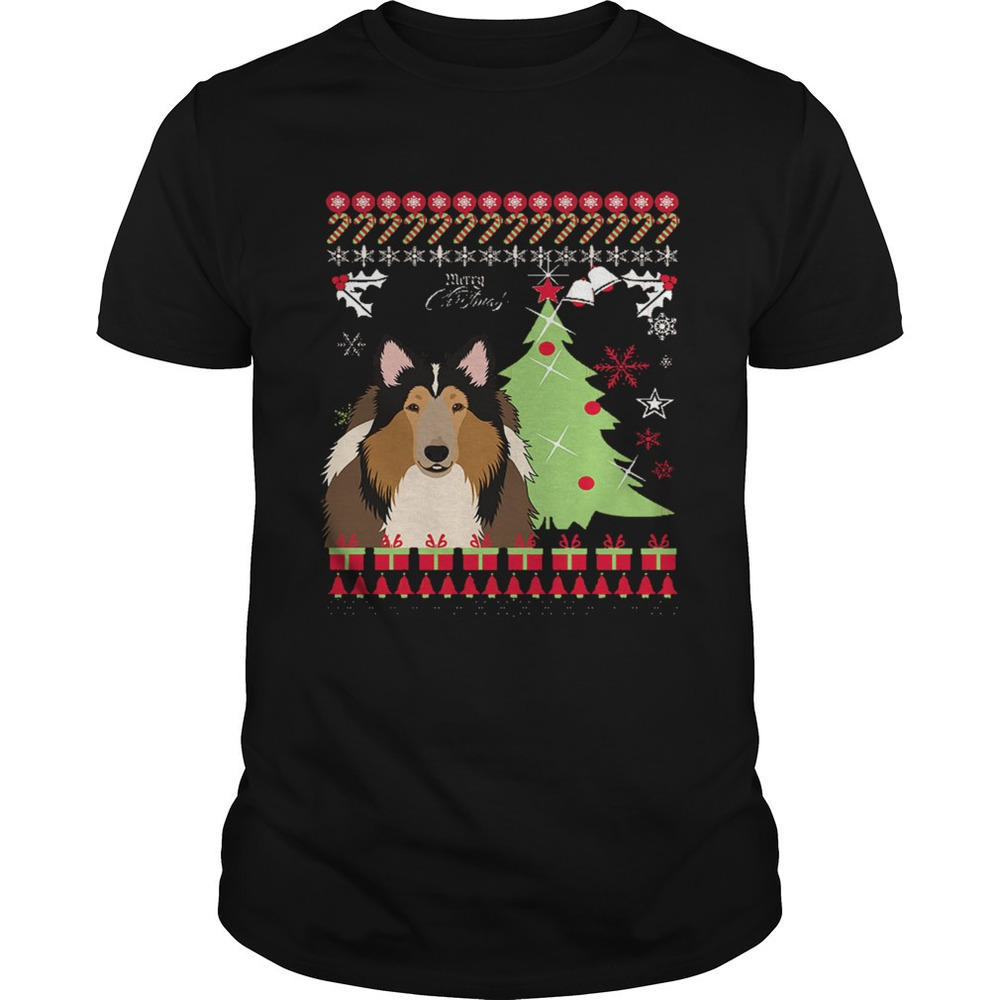 Rough Collie Ugly Christmas Shirt